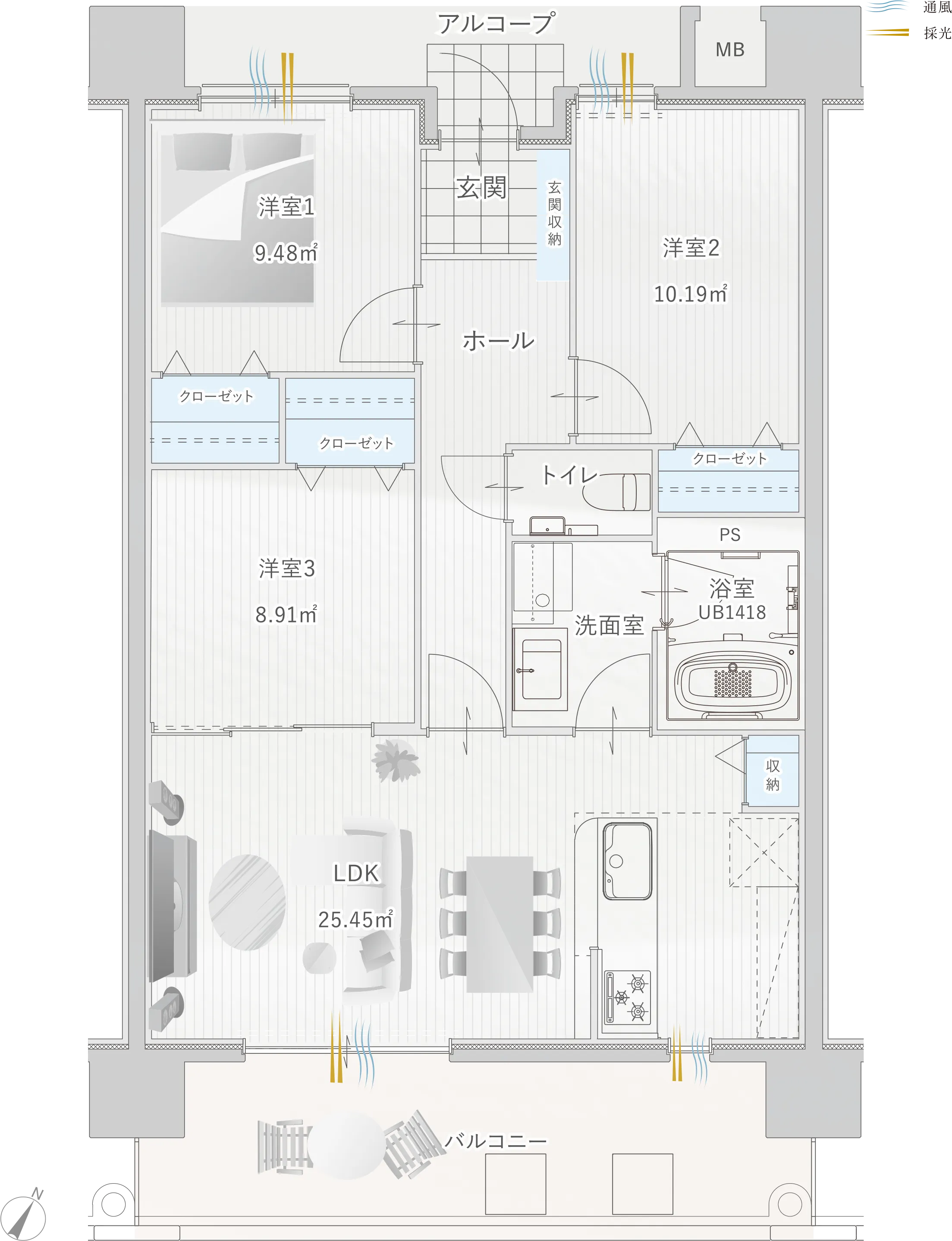 C TYPE 間取り図