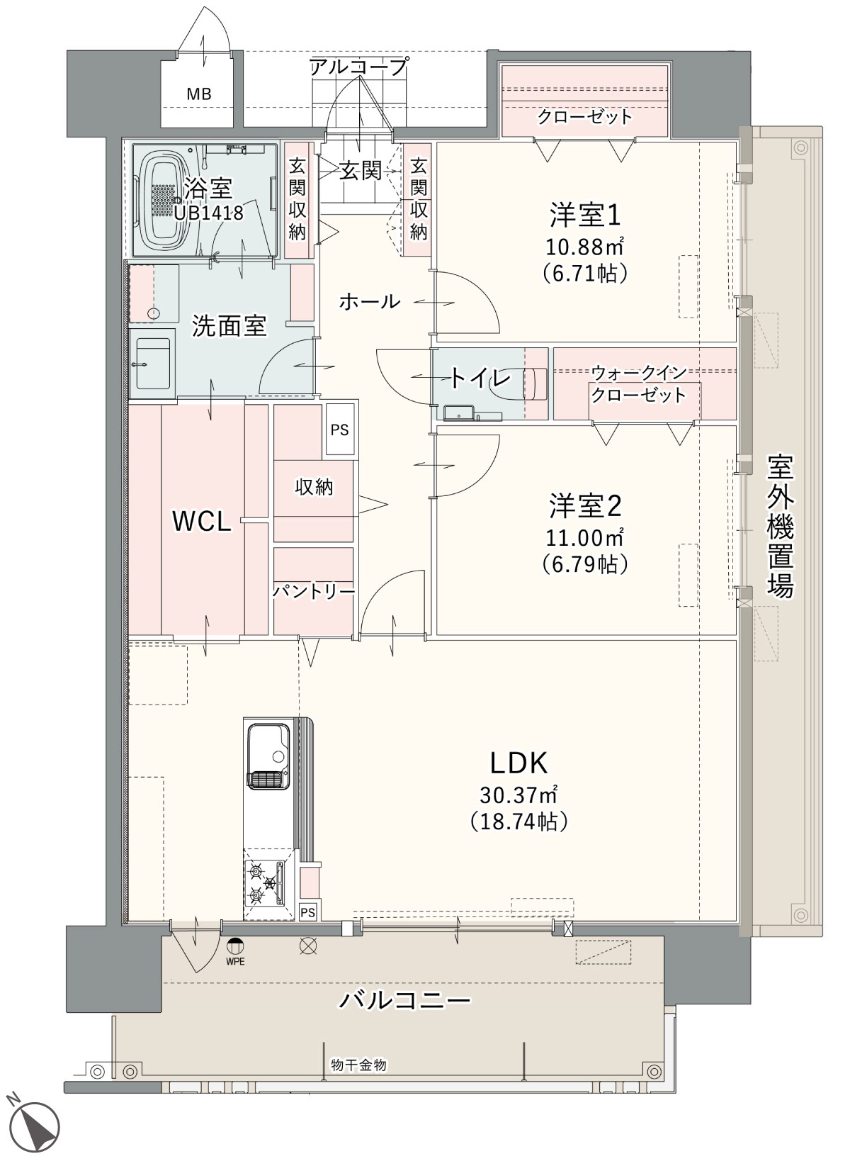 C MENU TYPE 2LDK+WCL